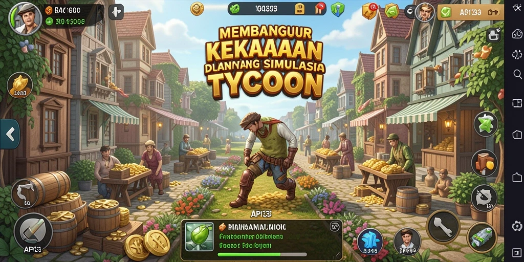 Tampilan screenshot API33 yang menampilkan keseruan gameplay Tycoon.