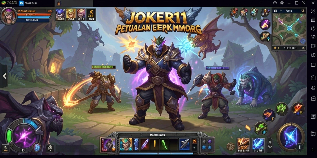 Tampilan gameplay seru dalam dunia MMORPG JOKER11.