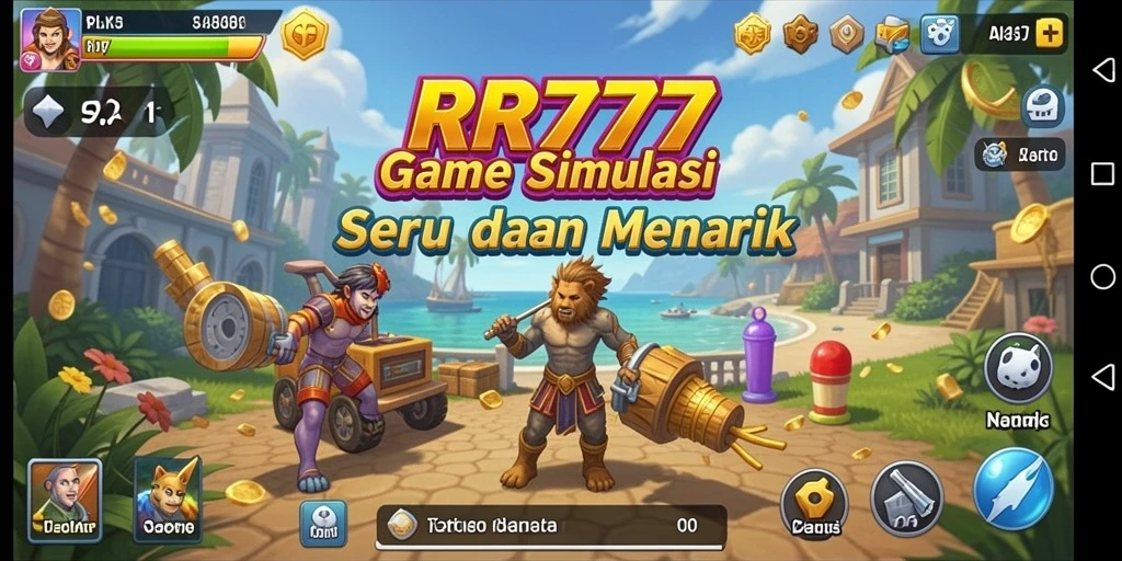 Screenshot RR777 menampilkan gameplay seru dan dinamis dari permainan simulasi.